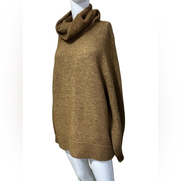 Aritzia Camel Cowl Neck Sweater - Picture 2 of 11